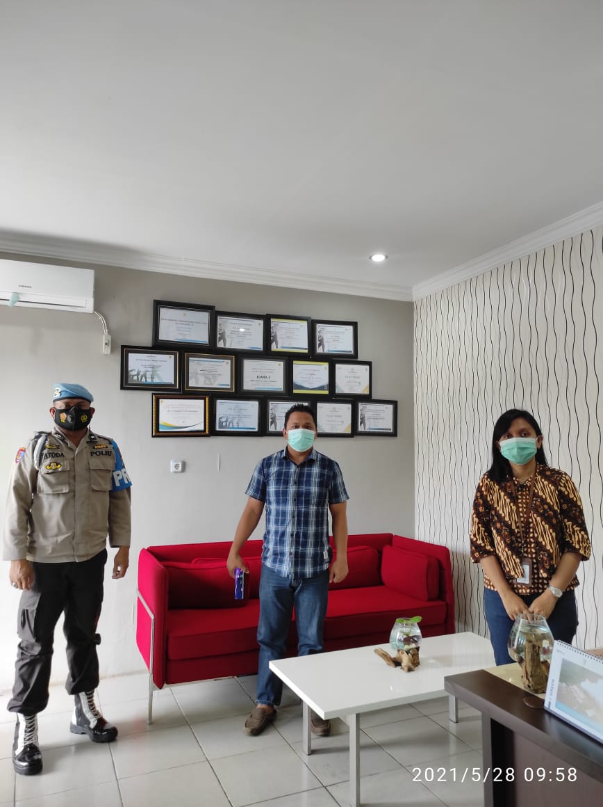 PLN Unit Layanan Tomohon Bersinergi dengan Polsek Tomohon